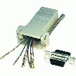 ADAPTATEUR FICHE FEMELLE SUB-D 9 PTS VERS FICHE FEMELLE RJ45 8 PÔLES