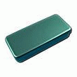 BOÎTE DE STÉRILISATION EN ALUMINIUM - COULEUR VERTE (17 X 7 X 3 CM)