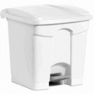 BAC DE RECYCLAGE INTÉRIEUR 30 LITRES COUVERCLE BLANC