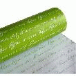 PAPIER CADEAU EN ROULEAU - RÉVERSIBLE - 70 CM X 50 M - ÉCRITURE BLANCHE / ÉCRITURE VERTE