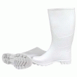 BOTTE BLANCHE ALIMENTAIRE PVC, DOUBLÉE VISCOSE.