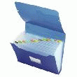 TRIEUR À SOUFFLETS - OFFICE DEPOT - 6 COMPARTIMENTS BLEU