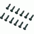 12 VIS À TÊTE FENDUE BOMBÉES 3 X 7 MM