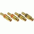 LOT DE 4 FICHES FEMELLES RCA PACCS DORÉES