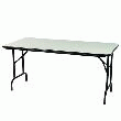 TABLE DE COLLECTIVITÉS PLIANTE RECTANGULAIRE COLORIS GRISE  MAMBO M - DIMENSIONS : 120 X 80 CM