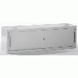 ARMOIRE À PORTES COULISSANTES AVEC POIGNÉE - REHAUSSE POUR ARMOIRE, LARGEUR ARMOIRE 1600 MM H X L X P 500 X 1600 X 420 MM, GRIS CLAIR RAL 7035
