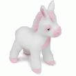 ÂNE DEBOUT BLANC ET ROSE 28CM  ÂNE DEBOUT BLANC/ROSE