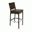 LOT DE 2 TABOURETS DE BAR BORNEO BICOLORE CHOCOLAT