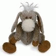 PELUCHE ÂNE VOYAGEUR ARTICULÉ  TAUPE