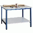 PLATEAU D'ATELIER INFÉRIEUR L 120 X P 80 CM POUR POSTE DE TRAVAIL DEBOUT GRIS -