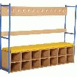 LE BANC VESTIAIRE AVEC RANGEMENT CHAUSSURES ET PORTE-MANTEAUX MALICE
