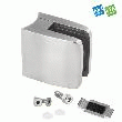 PINCE À VERRE CARRÉE GRAND FORMAT À FIXER SUR TUBE DE DIAMÈTRE 42,4MM