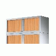 RÉHAUSSE POUR ARMOIRE À RIDEAUX HÊTRE CORPS COLORIS ALUMINIUM