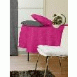 NAPPE DE TABLE SOLEIL D OCRE SOLEIL D'OCRE NAPPE RONDE LINA DIAM180CM FRAMBOISE