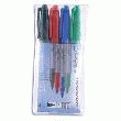 POCHETTE DE 4 MARQUEURS PERMANENTS SHARPIE - POINTE OGIVE FINE - ASSORTIS DE PAPERMATE