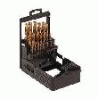 COFFRET 25 FORETS HSS AU NITRURE TITANE DIA 1A13 MM/0.5.