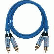 CÂBLE 2 RCA MÂLE / RCA MÂLE BLEU OEHLBACH MASTER 5 M