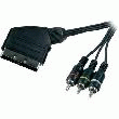 CÂBLE ADAPTATEUR PÉRITEL / 3X RCA 10M