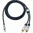 CÂBLE 2 RCA MÂLES / 1 JACK 3,5 MM OEHLBACH 3 M NOIR