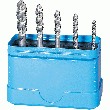 COFFRET DE 5 TARAUDS MACHINE COURTS, HÉLICE 40°, HSS, M3 À M8, ISO R529
