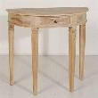 CONSOLE - GUERIDON - AMBOISE CONSOLE DEMI LUNE EN TECK