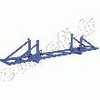 RK056L - PORTE BARRES 3000KG / AVEC CROCHETS POUR ÉLINGUAGE