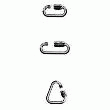LOT DE 10 MAILLONS RAPIDES D=2.5MM OUVERT=3.5MM CU=35KG.