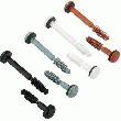 CLOUS DE FIXATION ÉTANCHE (Ø X L) 6 MM X 40 MM POLYAMIDE 50 PC(S) COULEUR : GRIS