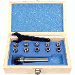 COFFRET D’APPAREIL À TARAUDER À PINCES ER16 AVEC DOUBLE COMPENSATION QUEUE CYLINDRIQUE