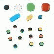 10 AIMANTS RONDS Ø 20 MM BLANC