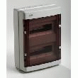 COFFRET ÉTANCHE DE DISTRIBUTION IP55 2X12(24)MOD RAIL DIN PORTE TRANSPARENTE 399X295