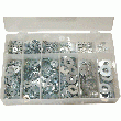 COFFRET DE 1020 RONDELLES PLATES DIN 125A ET LARGES ACIER ZINGUÉ
