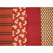 COUPONS DE TISSUS PATCHWORK - TERRE DE SIENNE