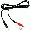 CORDON JACK 3.5 MÂLE VERS AUDIO RCA - HAUTE QUALITÉ - 1.50M.