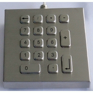 PAVE NUMERIQUE INOX ANTI-VANDALE EN BOITIER A118KP-DT