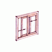 Fenetre coulissante bois