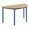 TABLE MULTIFORME CLASSIQUE DEMI-LUNE HÊTRE PIEDS BLEU