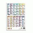 CALENDRIER MAGNÉTIQUE - GRILLE 12 MOIS - 21 X 29 CM  * ATTENTION PRÉ-COMMANDE UNIQUEMENT *