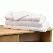 LE LOT DE 10 TAPIS DE BAIN ÉPONGE UNIE BLANCHE 750 G/M2 50 X 80 CM