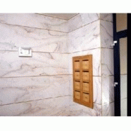 Revetement mural pierre blanche