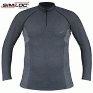 SOUS-VETEMENT T-SHIRT MANCHES LONGUES COL ZIPPE SIMLOC