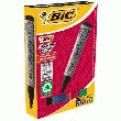 POCHETTE DE 4 MARQUEURS PERMANENTS BIC 2300 - POINTE BISEAU - ENCRE À BASE D'ALCOOL - 4 COULEURS ASSORTIES