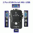 SWITCH KVM 2 PORTS AVEC USB