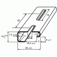 RAIL DIN 0,5M