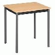TABLE DE BUREAU MULTI-USAGE ÉCO HÊTRE 70 X 60 CM PIÈTEMENT ANTHRACITE