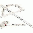 LE RAPPORTEUR D\'ANGLES EN ACIER INOXYDABLE RECTIFIÉ