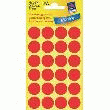 PASTILLES DE COULEURS AVERY ZWECKFORM 3004Ø18 MM ROUGE