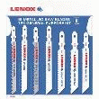 ASSORTIMENT DE 7 LAMES DE SCIES SAUTEUSES LENOX.