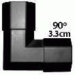 COIN CACHE-CÂBLES NOIR POUR TVS-KN-CC110B1 KÖNIG - TVS-KN-CC-COB1