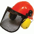 CASQUE DE CHANTIER AVEC PROTECTION AUDITIVE ET OCCULAIRE